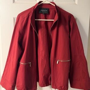 Lafayette 148 New York Scarlet Utility Jacket